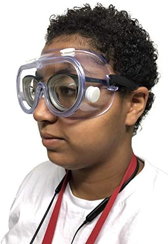 משקפי בטיחות ספקטרום מטפל בטוח | אנטי-סחרור ברור, מתאים למשקפיים, הגנה מפני השפעה מאווררת